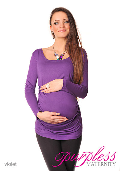 Basic MATERNITY Long Sleeve Top Pregnancy Blouse Size 8 10 12 14 16 18 8041 